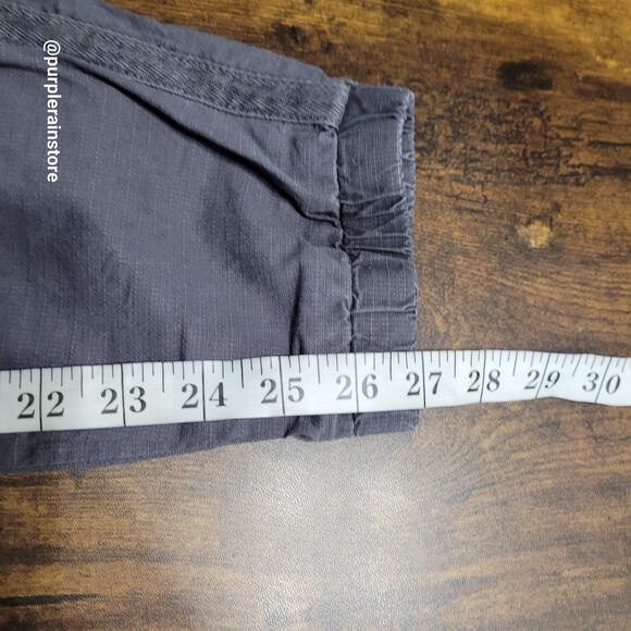 Prana Cargo Joggers 6 Low Rise Rip Stop Blue Gray Stretch Preppy Gorpcore - Picture 9 of 12